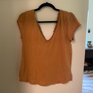 Free People Shirt with Back Detail